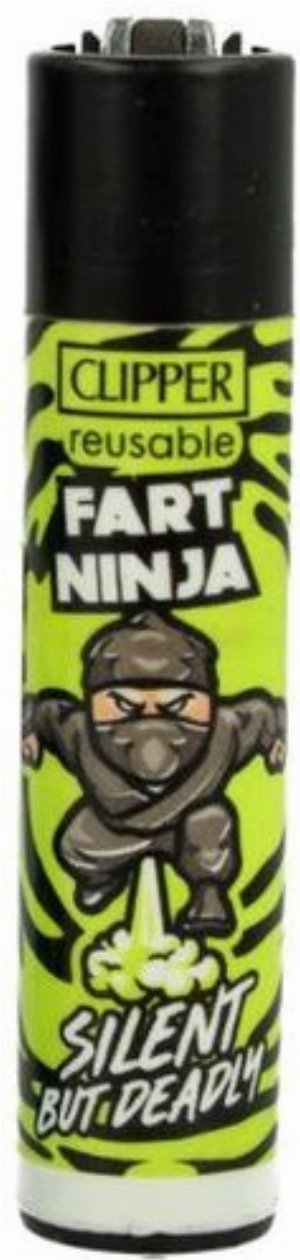 Clipper Ninja-Edition Gasfeuerzeug – Motiv „Wütender Ninja
