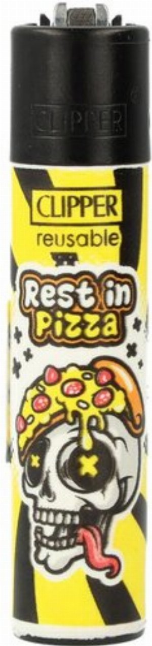 Clipper Gasfeuerzeug „Rest in Pizza