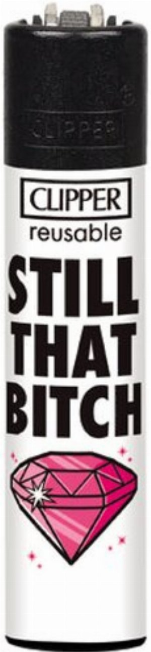 Clipper Nachfüllfeuerzeug – Slogan 36 Edition „Still That Bitch