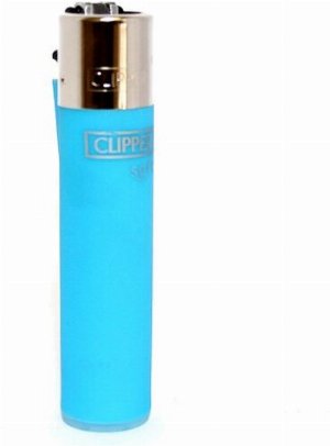 Clipper Soft Touch Gasfeuerzeug – Blau