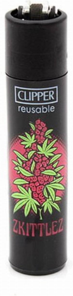 Clipper Gasfeuerzeug – Strains 3 Edition (Motiv 3v4, Hanfblatt-Design)