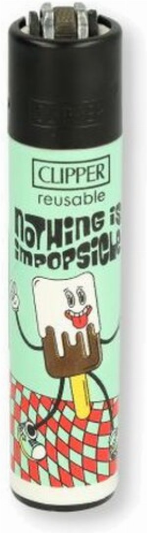 Clipper Feuerzeug „Trendy Sentences – Nothing is impopsicle