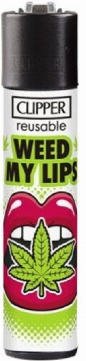 Clipper Gasfeuerzeug „Weed My Lips
