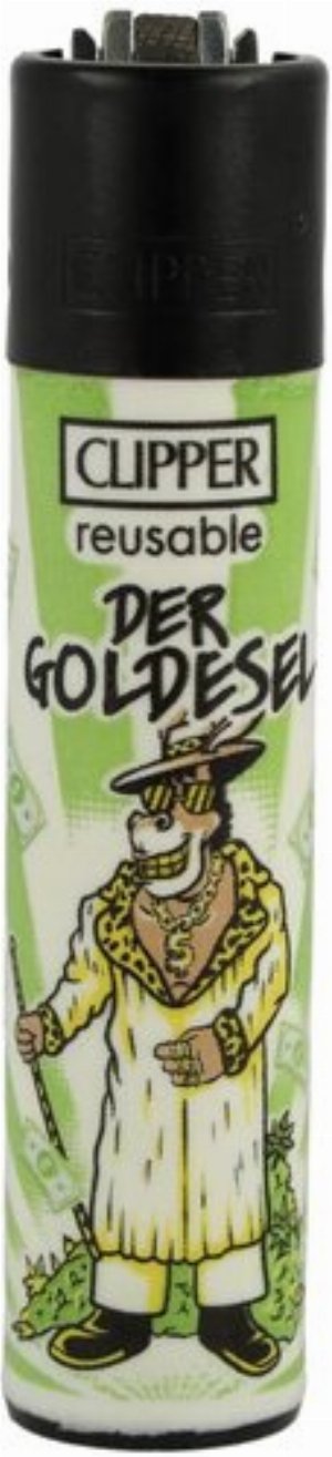 Clipper Gasfeuerzeug „Der Goldesel