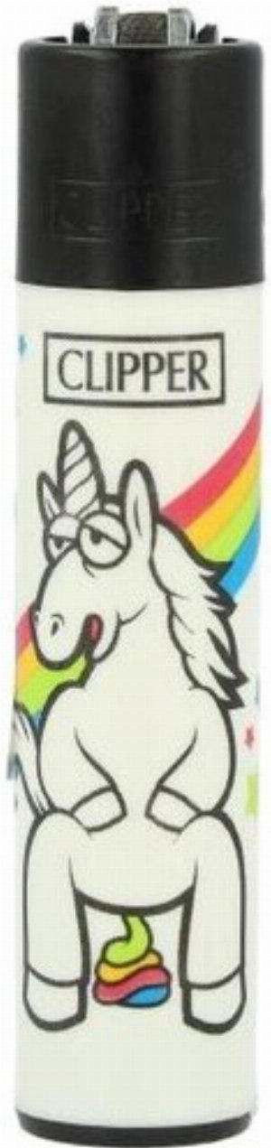 Clipper Gasfeuerzeug – Einhorn-Edition „Regenbogen-Klo