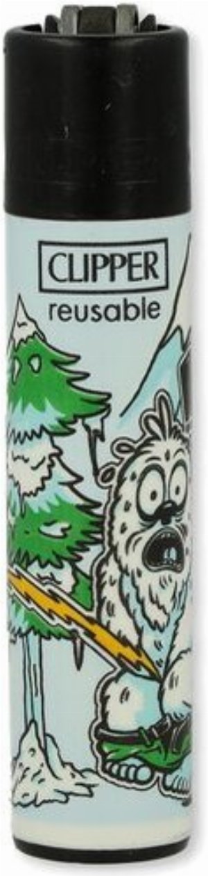 Clipper Gasfeuerzeug – Frozen Yetis Edition, Motiv 4v4