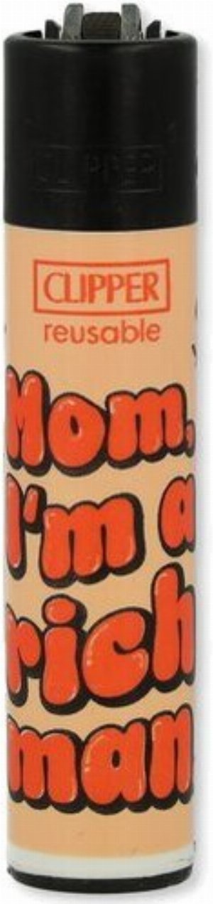 Clipper Feuerzeug „Mom, I'm a rich man