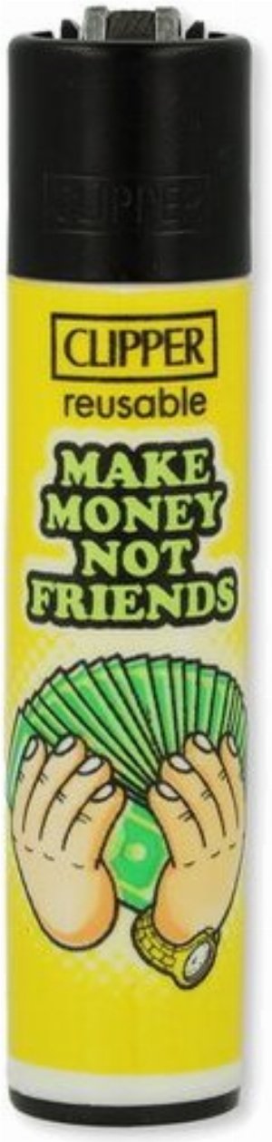 Clipper Gasfeuerzeug – Money-Serie „Make Money Not Friends