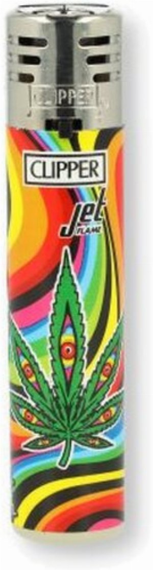 Clipper Jetflame Feuerzeug – Mazed Leaves Nr. 4v4