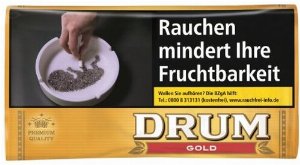 Drum Gold Pouch-Päckchen 30 g Zigarettentabak