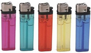 Einweg-Gasfeuerzeug transparent – klassische Steinzündung mit Softflame