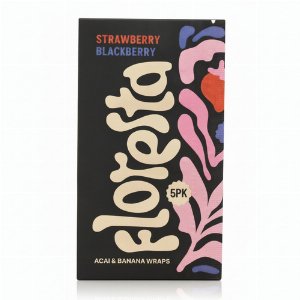 Floresta Wraps – Strawberry Blackberry | Pflanzliche Acai & Banana Bluntwraps