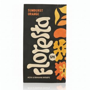 Floresta Sunburst Orange – Pflanzliche Wraps mit Acai & Banane