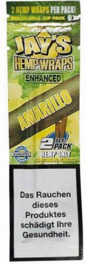 Jay's Blunts Hemp Wraps – Amarillo Zitronenkuchen, tabakfreie Hanfblätter