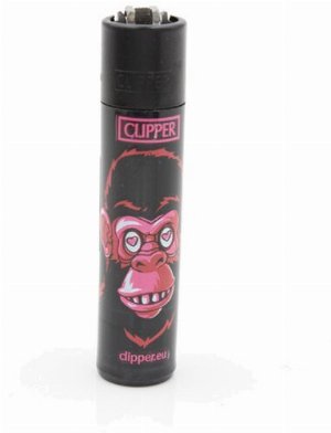 Clipper Gasfeuerzeug – Motiv-Edition Affe (4v4)