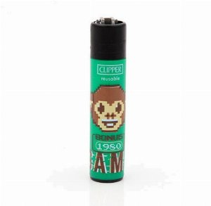 Clipper Gasfeuerzeug – Emoji Gaming Edition „Affenkopf