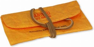 Manitou Dreher-Pouchtasche in Orange – Rollertasche mit Blättchenhalter
