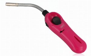 Prof Flexible Stabfeuerzeug mit Piezo-Zündung – Rosa