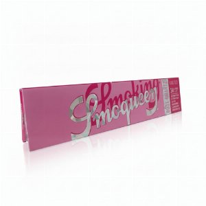 Smoqueen Rose Quartz King Size Longpapers – ultradünnes Zigarettenpapier im rosa Design