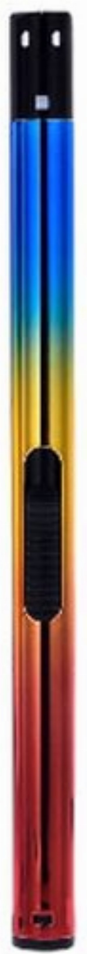 Prof Anodized Tube Piezo-Stabfeuerzeug – Tricolor Blau/Gelb/Rot