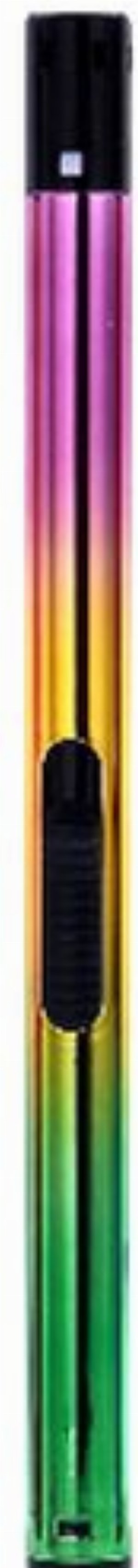Prof Anodized Tube Stabfeuerzeug Piezo – Tricolor Lila/Gelb/Grün