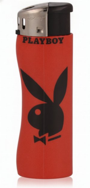 Takito Maxi Curve Elektronik-Feuerzeug – Playboy-Edition Rot
