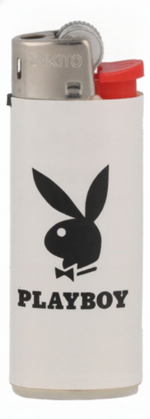 Takito Flinti Mini – Softflame Einwegfeuerzeug Weiß mit Playboy-Print