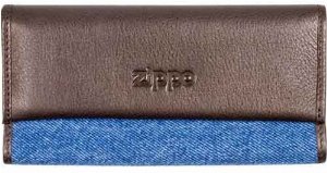 ZIPPO Tabaktasche Mocca – Jeans-/Lederoptik mit Magnetverschluss