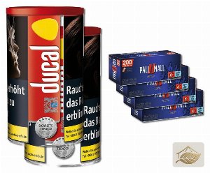 Ducal Rot Real Tabak mit Pall Mall Xtra Hülsen