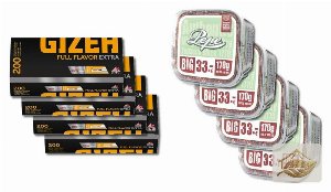Pepe Bright Green Stopf-Set mit Gizeh Full Flavor Hülsen