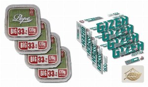 Pepe Rich Green Virginia Set mit Menthol Hülsen