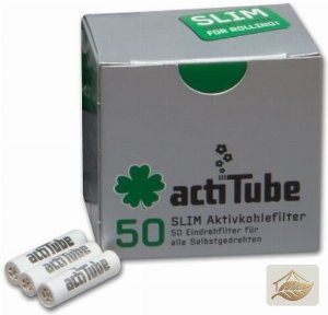 Acti Tube Slim Aktivkohlefilter 7,1 mm