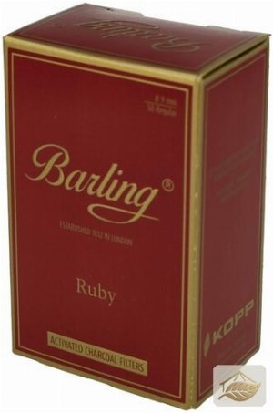 Barling Ruby Aktivkohlefilter 9 mm für Pfeife & Dreher