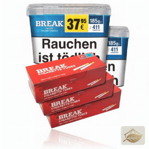 Break Blau Volumentabak-Set inklusive Break Hülsen