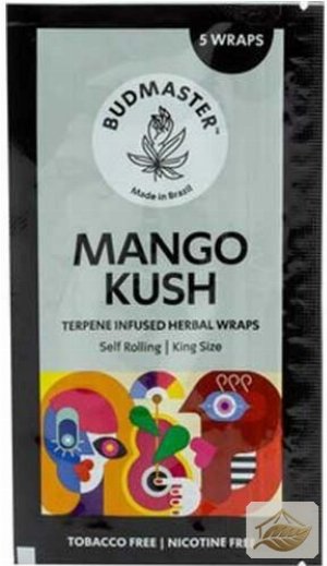 Budmaster Mango Kush Blunt Wraps mit Terpenen, tabakfrei