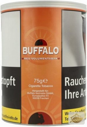 Buffalo Red Halfzware Zigarettentabak in der Dose