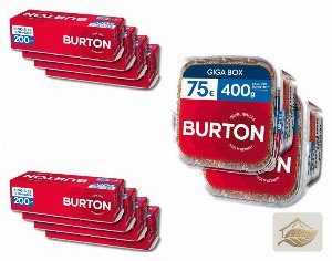 Burton Rot Volumentabak-Doppelpack mit Filterhülsen