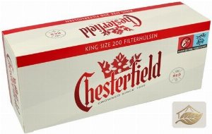 Chesterfield Red King-Size-Filterhülsen zum Stopfen