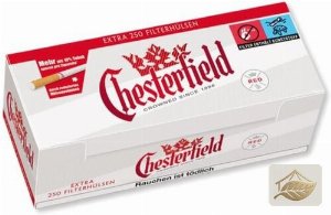Chesterfield Red Extra Filterhülsen mit Langfilter