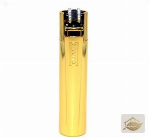 Clipper Feuerzeug Glanzgold, schlichtes Design