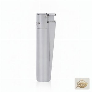 Clipper Jetflame Metallfeuerzeug, Silber-Glanz