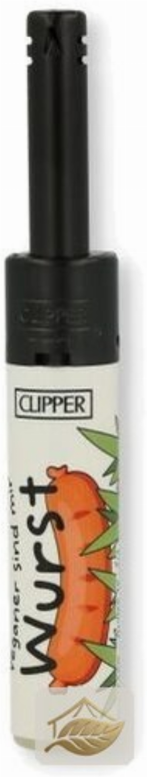 Clipper Stabfeuerzeug Wurst-Motiv, Grillen-Serie 3K