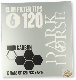 Dark Horse Carbon Slim Aktivkohle-Drehfilter 6 mm