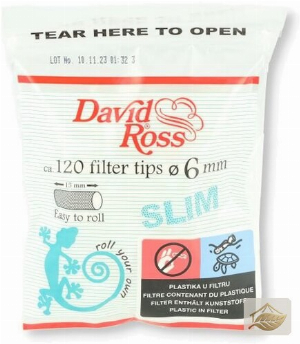 David Ross Slim Filter 6 mm aus Zellulose
