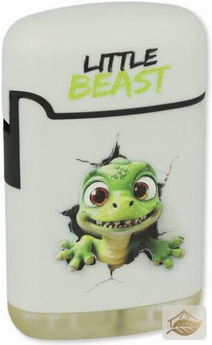 Easy Torch Little Beast, Jetflame-Feuerzeug in Weiß