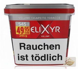 Elixyr Rot Volumentabak im Eimer