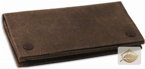 Feinschnitt-Tasche aus Leder im Antik-Look