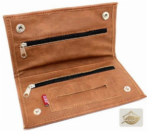 Zorr Tabaktasche aus braunem Wildleder
