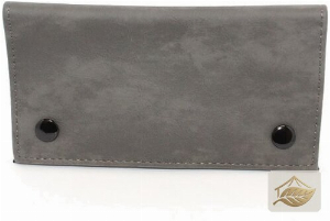 Zorr Feinschnitt-Tasche aus Wildleder in Dunkelgrau