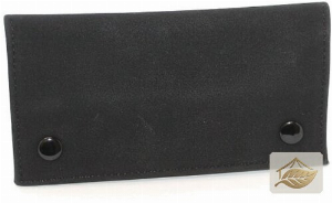 Zorr Wildleder-Tabaktasche in Schwarz